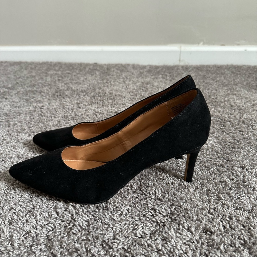 J.Crew Elsie Pumps Black Suede Women’s Size 10 NWOT 3 Inch - Picture 6 of 9